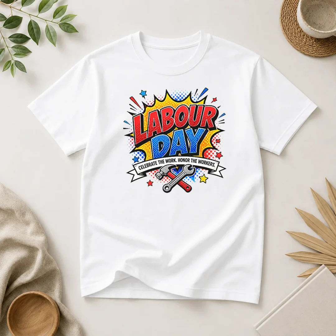 happy-official-pop-art-comic-labour-day-celebrate-workers-t-shirt-1 Happy Official Pop Art Comic Labour Day Celebrate Workers