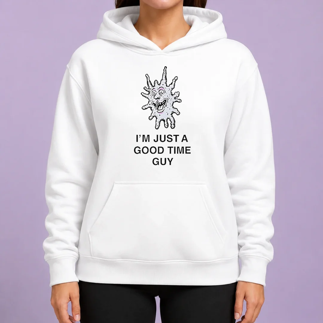 happy-premium-i-m-just-a-good-time-guy-whimsical-creature-hoodie Happy Premium I'M Just A Good Time Guy Whimsical Creature Hoodie
