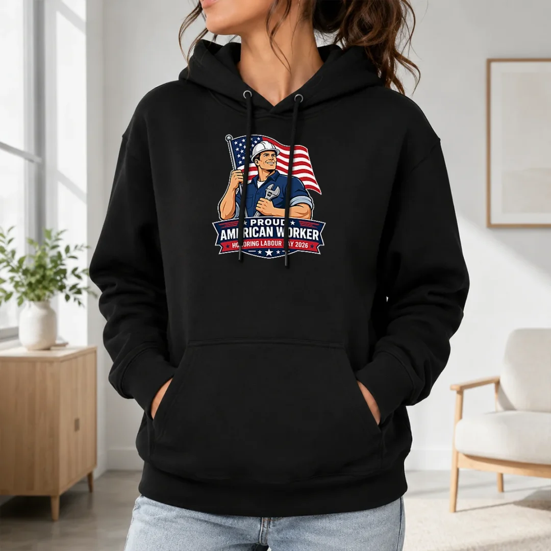 Happy Premium Labour Day Proud American Worker Vector Hoodie Happy Premium Labour Day Proud American Worker Vector Hoodie