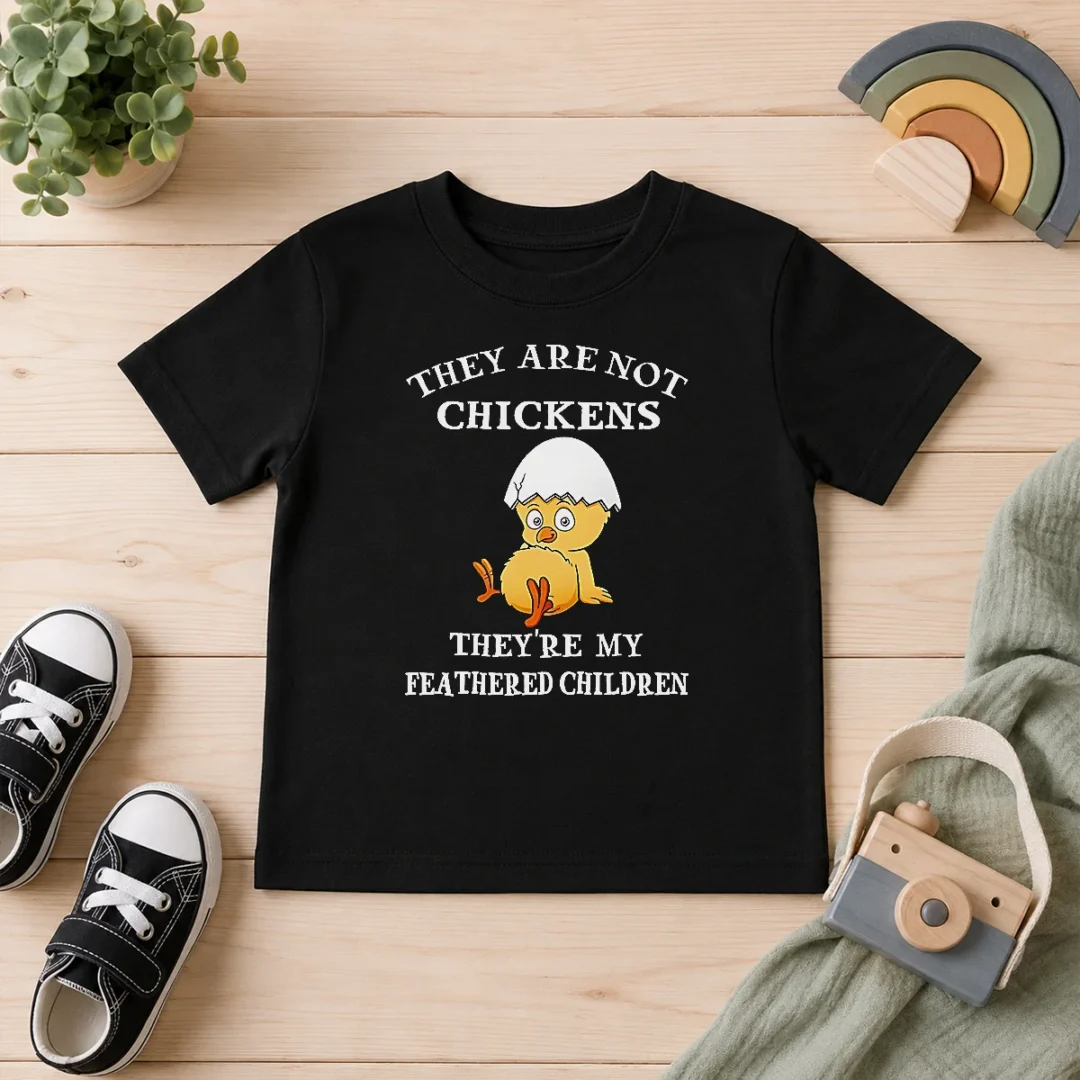 happy-pretty-chicken-they-are-not-chickens-theyre-my-feathered-children-kids-t-shirt Happy Pretty Chicken They Are Not Chickens Theyre My Feathered Children Kids T-Shirt