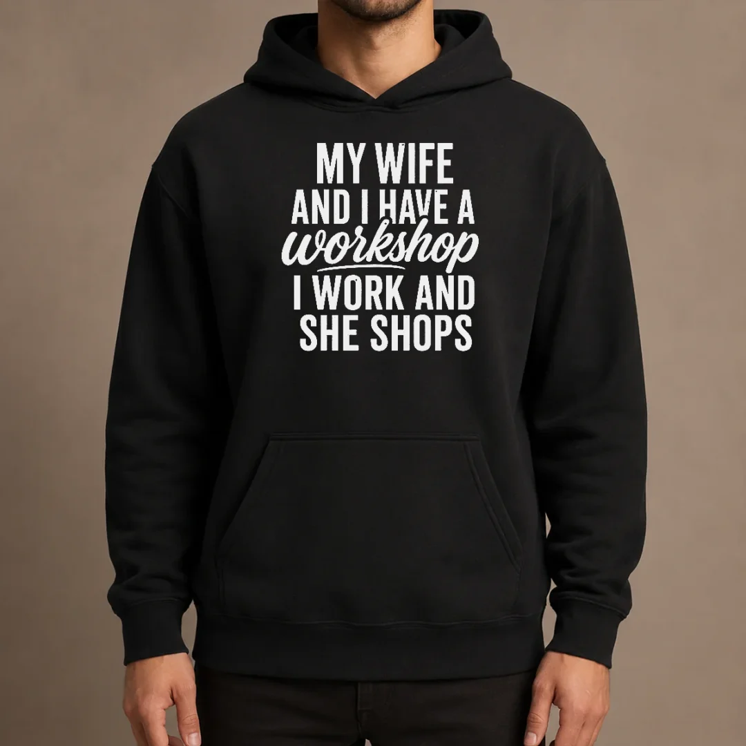 happy-pretty-couple-workshop-my-wife-shops-i-work-hoodie Happy Pretty Couple Workshop My Wife Shops I Work Hoodie