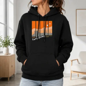 Happy Funny Visit National Park Star Wars Sci Fi Travel Hoodie