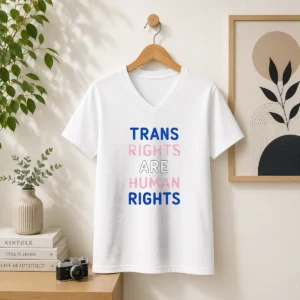 Awesome Stefanie Dolson Trans Rights Are Human Rights V-Neck Shirt