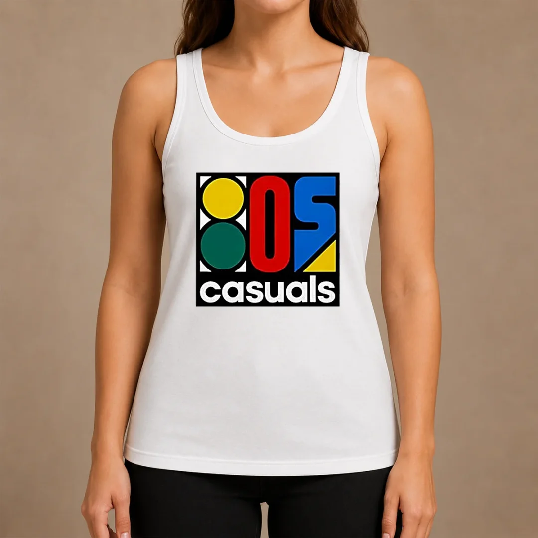 Hot Awesome 80s Casuals Lgo Tank Top Hot Awesome 80s Casuals Lgo Tank Top