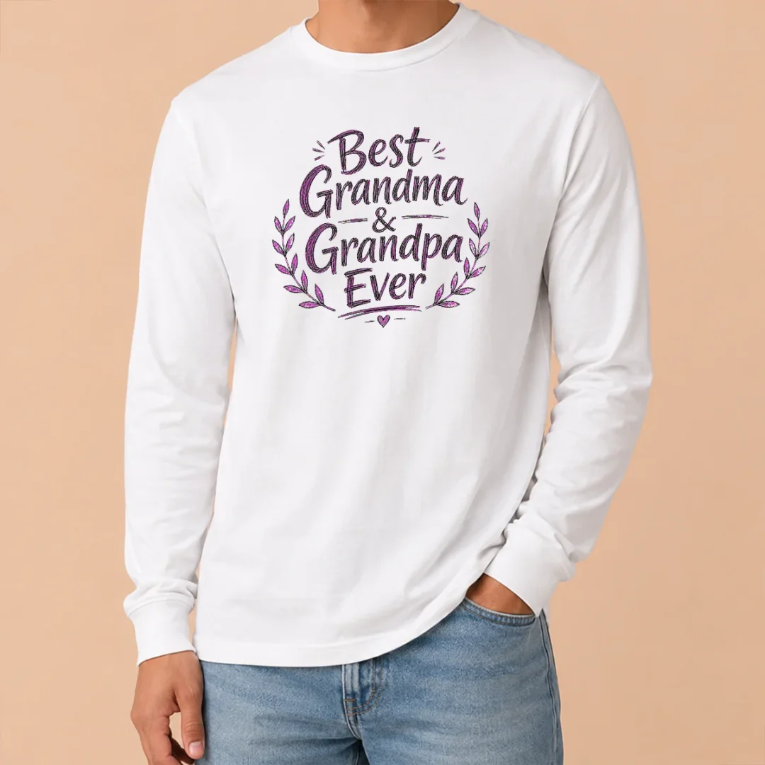 Hot Awesome Grandparents Day Best Grandma Grandpa Ever Sketch Long Sleeve Shirt Hot Awesome Grandparents Day Best Grandma Grandpa Ever Sketch Long Sleeve Shirt