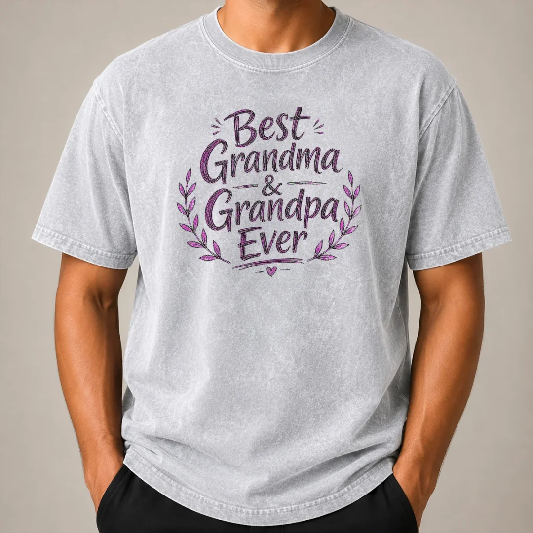 Hot Awesome Grandparents Day Best Grandma Grandpa Ever Sketch Washed T Shirt Hot Awesome Grandparents Day Best Grandma Grandpa Ever Sketch Washed T-Shirt