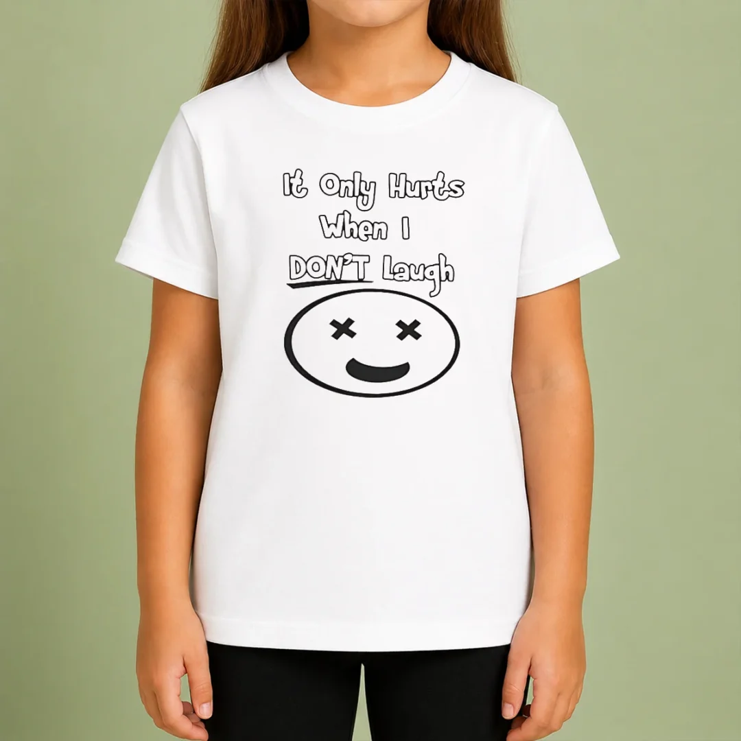 hot-awesome-it-only-hurts-when-i-dont-laugh-kids-t-shirt Hot Awesome It Only Hurts When I Dont Laugh Kids T-Shirt