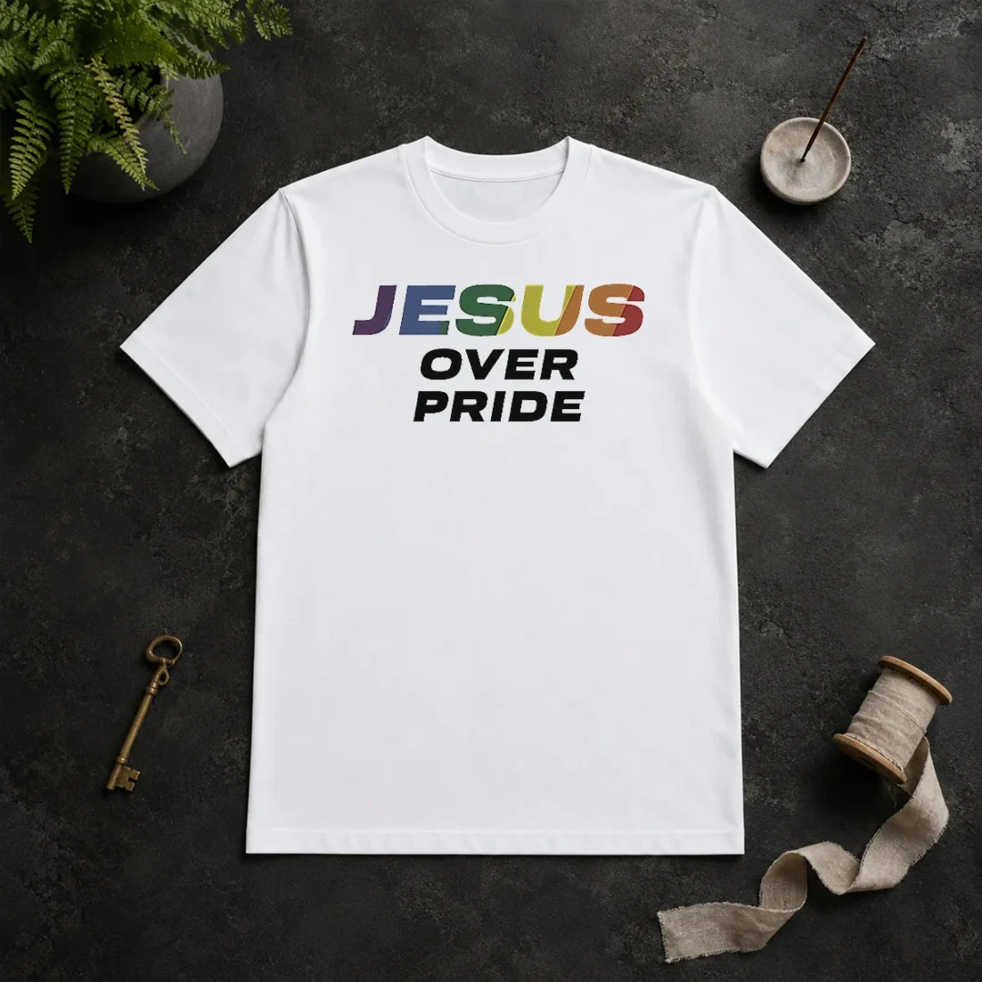 Hot Awesome Jesus Over Pride t shirt Hot Awesome Jesus Over Pride