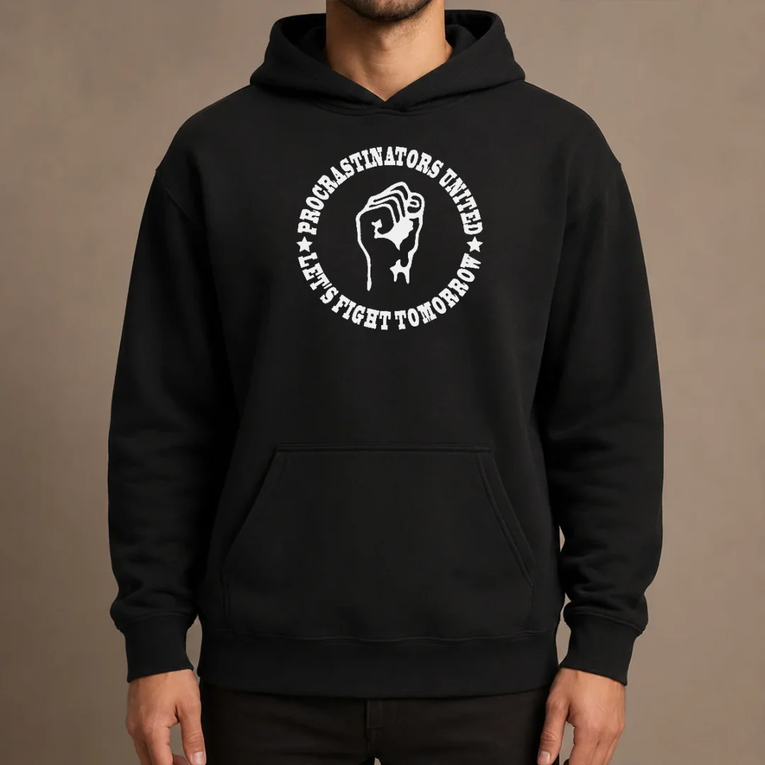 hot-awesome-procrastinators-union-let-s-fight-tomorrow-geek-hoodie Hot Awesome Procrastinators Union Let'S Fight Tomorrow Geek Hoodie