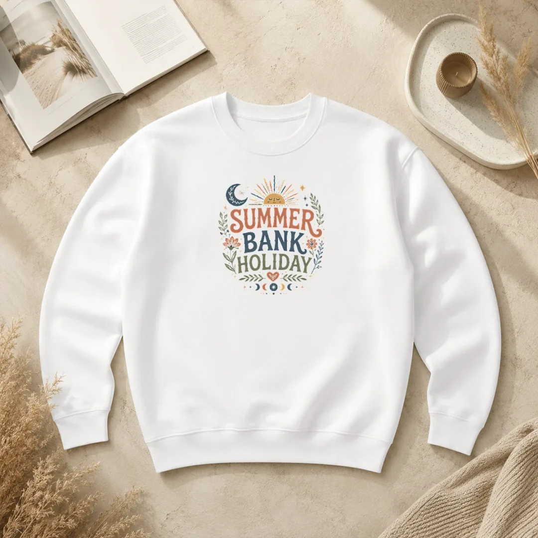 Hot Boho Celestial Summer Bank Holiday Moon Sun Floral Sweater Hot Boho Celestial Summer Bank Holiday Moon Sun Floral Sweater