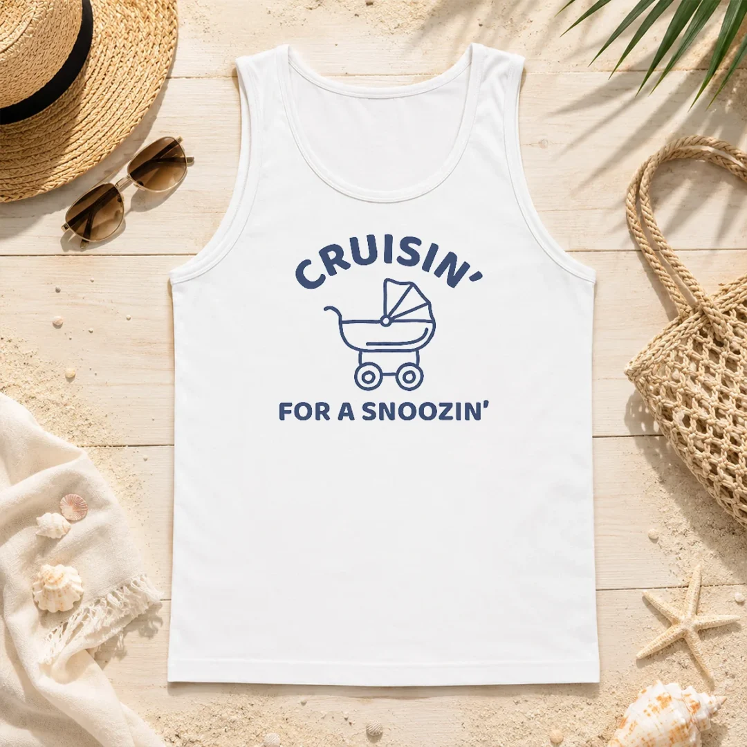 Hot Cruisin' For A Snoozin' Baby Stroller Napping Tank Top Hot Cruisin' For A Snoozin' Baby Stroller Napping Tank Top