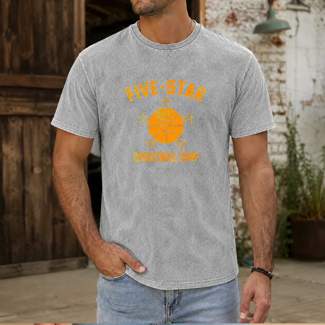 hot-distressed-five-star-basketball-camp-youth-sports-washed-t-shirt Hot Distressed Five Star Basketball Camp Youth Sports Washed T-Shirt
