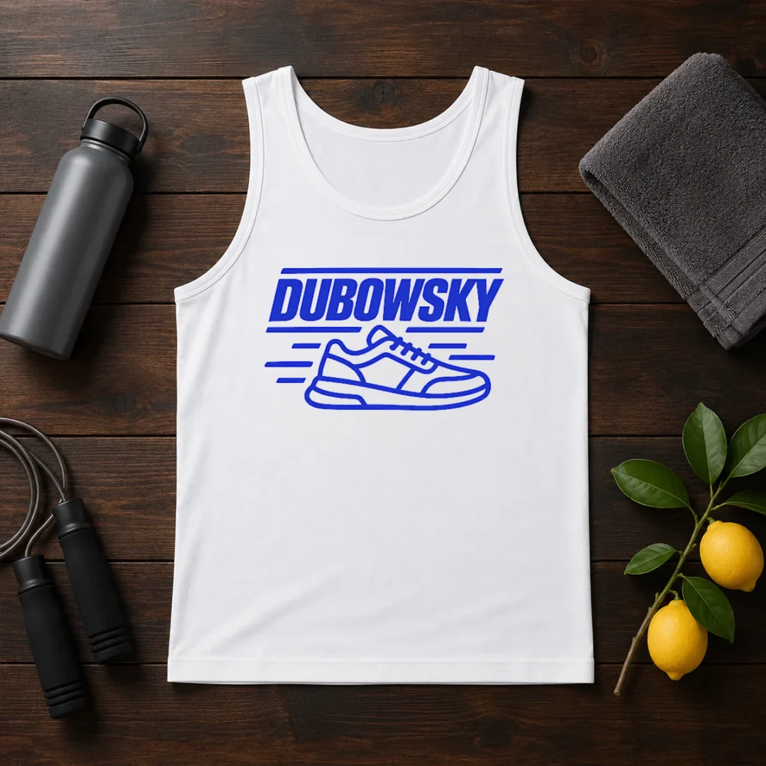 hot-dubowsky-sneaker-speed-lines-minimalist-logo-tank-top Hot Dubowsky Sneaker Speed Lines Minimalist Logo Tank Top