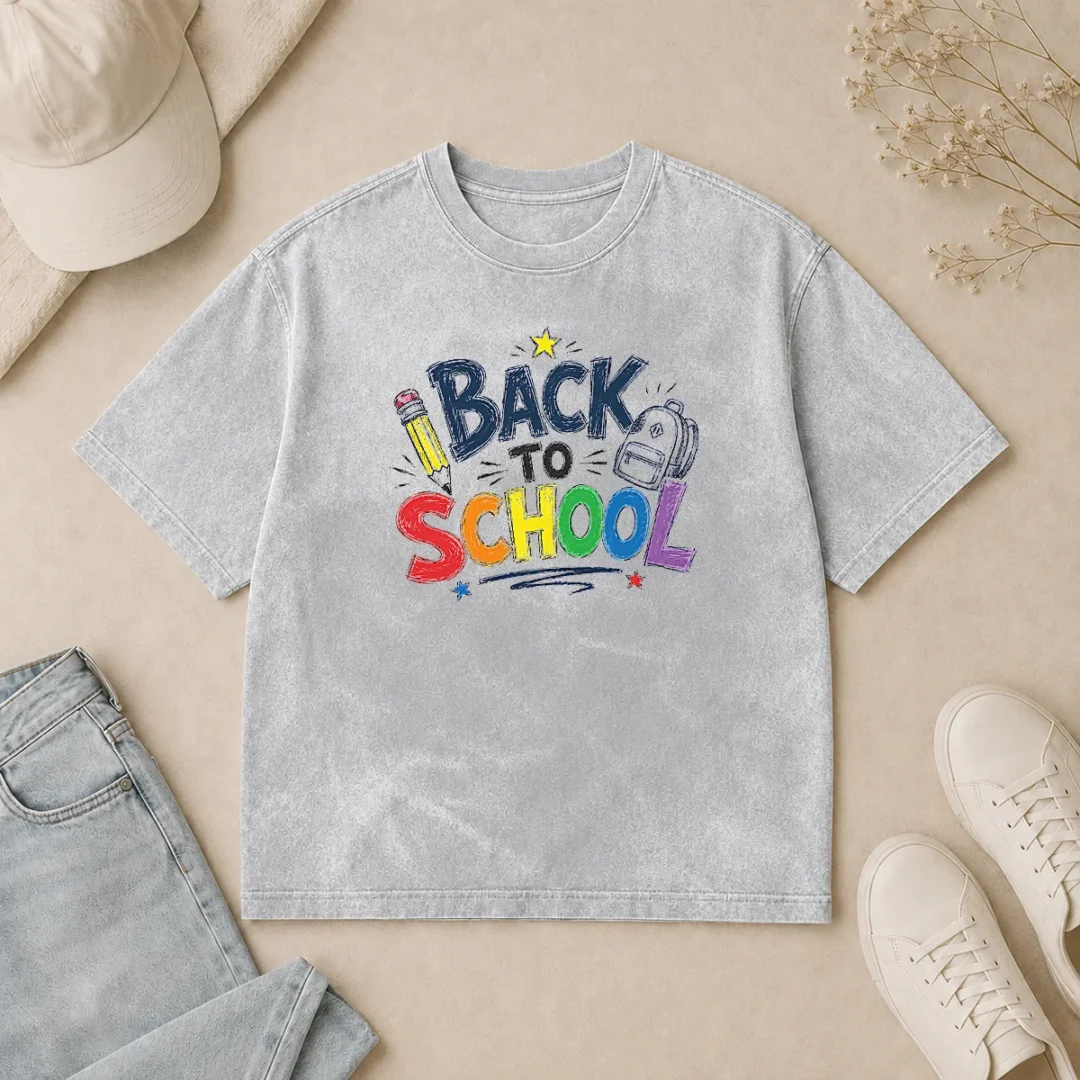 Hot Funny Colorful Bubble Letters Back To School Rainbow Washed T Shirt Hot Funny Colorful Bubble Letters Back To School Rainbow Washed T-Shirt