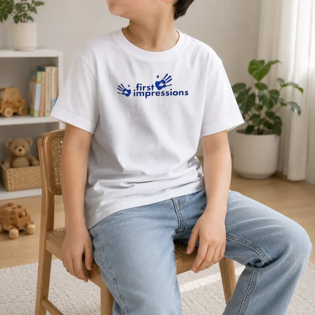 hot-funny-first-impressions-handprint-logo-kids-t-shirt-kid-t-shirt Hot Funny First Impressions Handprint Logo Kids T-Shirt