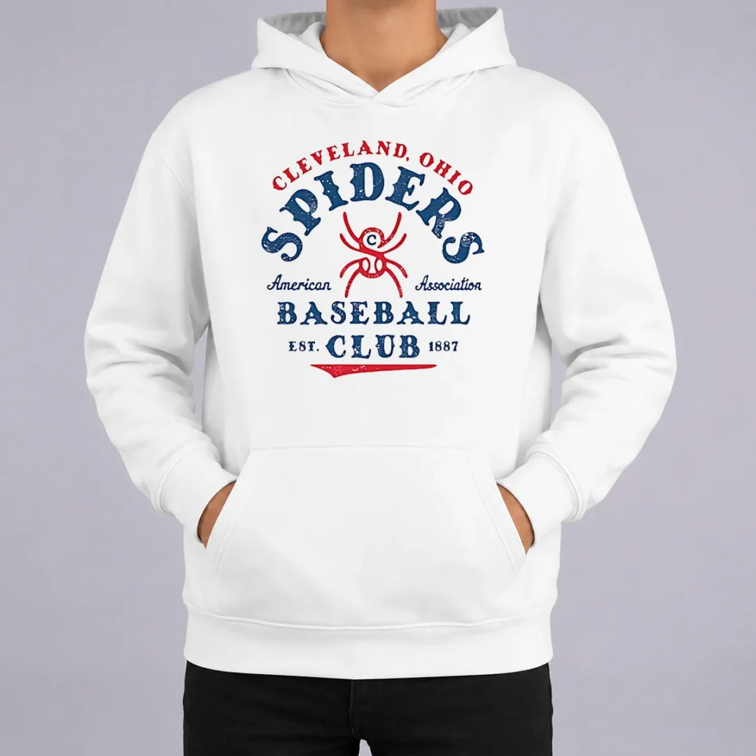 Hot Funny Vintage Cleveland Spiders American Association Baseball Club Est 1887 Hoodie Hot Funny Vintage Cleveland Spiders American Association Baseball Club Est 1887 Hoodie