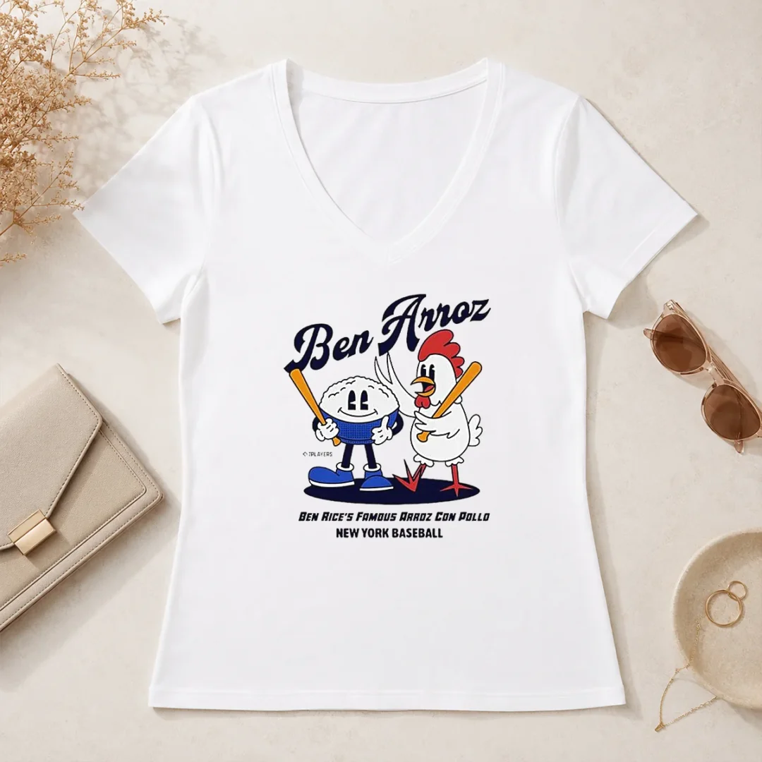 Hot Good Ben Rice New York Yankees MLB Ben Arroz Famous Arroz Con Pollo New York Baseball V Neck Shirt Hot Good Ben Rice New York Yankees MLB Ben Arroz Famous Arroz Con Pollo New York Baseball V-Neck Shirt