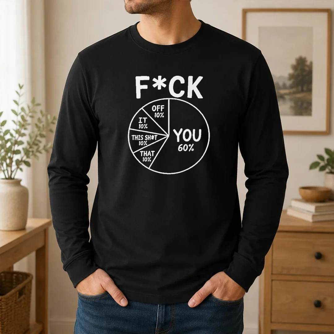 Hot Good Fck You Pie Chart Sarcastic Long Sleeve Shirt Hot Good Fck You Pie Chart Sarcastic Long Sleeve Shirt