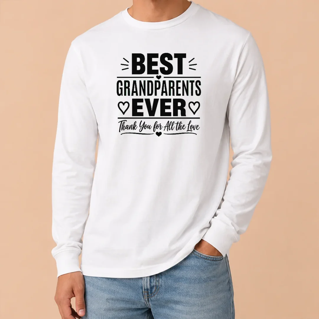 Hot Good Grandparents Day Best Grandparents Ever Minimalist Long Sleeve Shirt Hot Good Grandparents Day Best Grandparents Ever Minimalist Long Sleeve Shirt