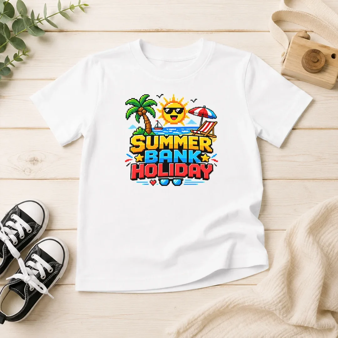 hot-good-pixel-art-summer-bank-holiday-beach-retro-game-kids-t-shirt Hot Good Pixel Art Summer Bank Holiday Beach Retro Game Kids T-Shirt