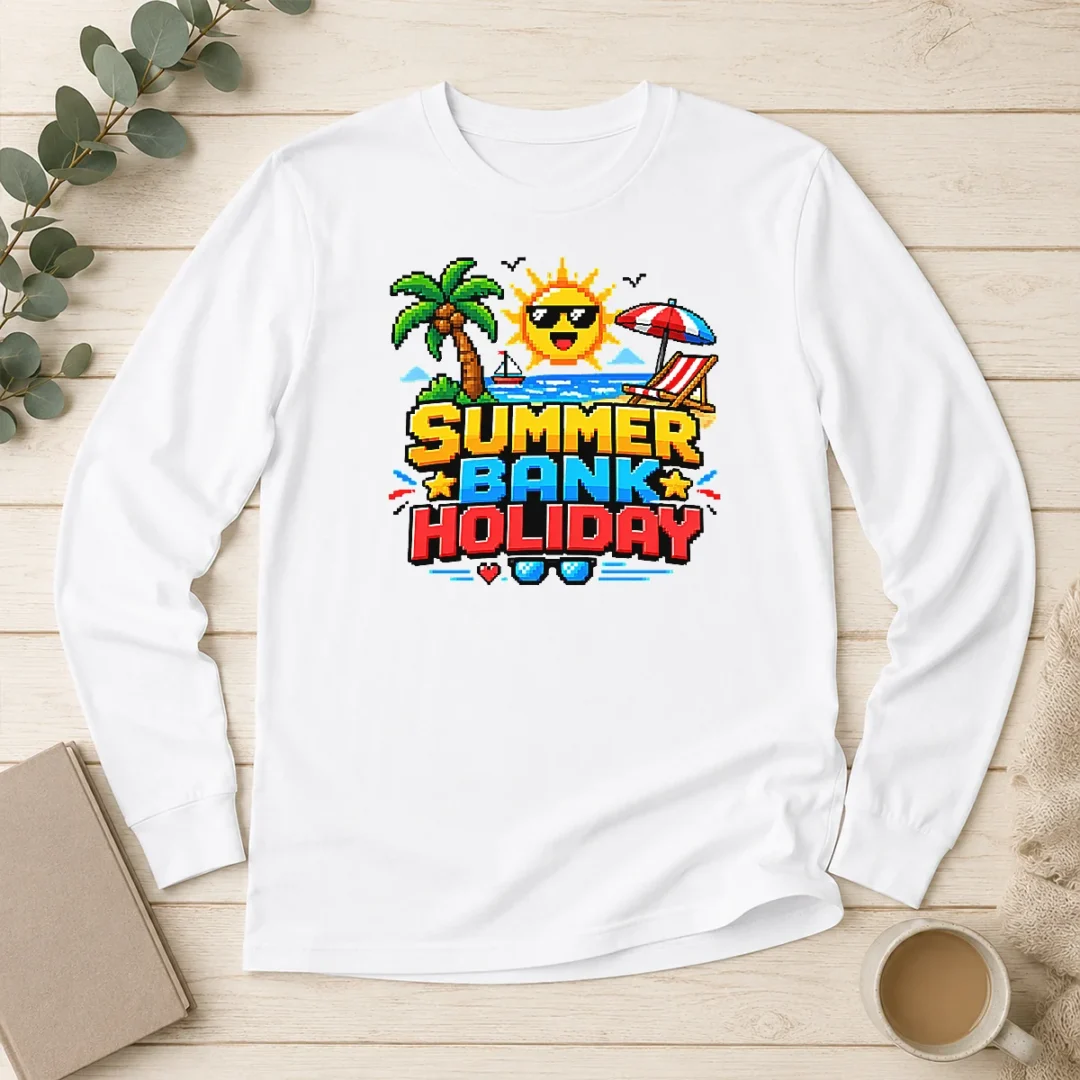 hot-good-pixel-art-summer-bank-holiday-beach-retro-game-long-sleeve-shirt Hot Good Pixel Art Summer Bank Holiday Beach Retro Game Long Sleeve Shirt