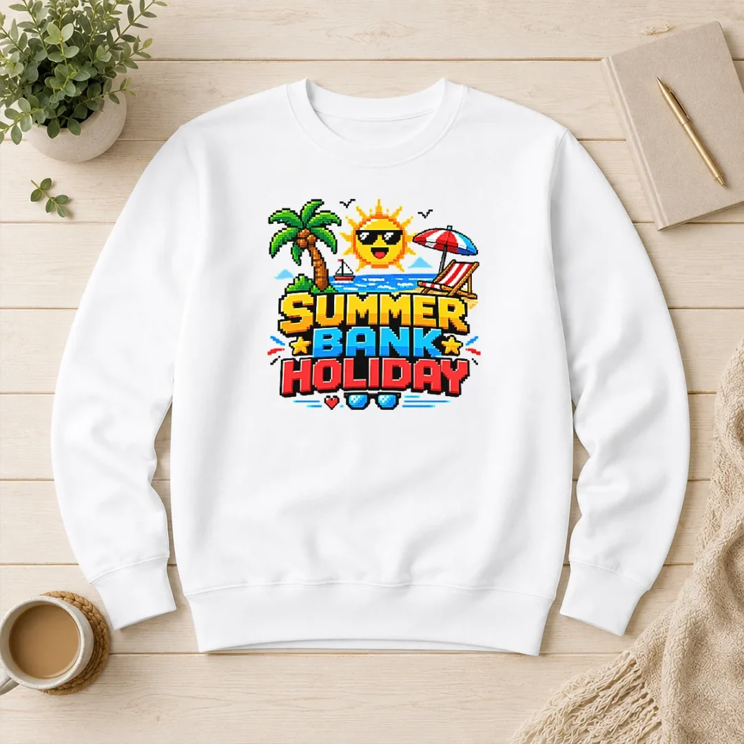 hot-good-pixel-art-summer-bank-holiday-beach-retro-game-sweater Hot Good Pixel Art Summer Bank Holiday Beach Retro Game Sweater