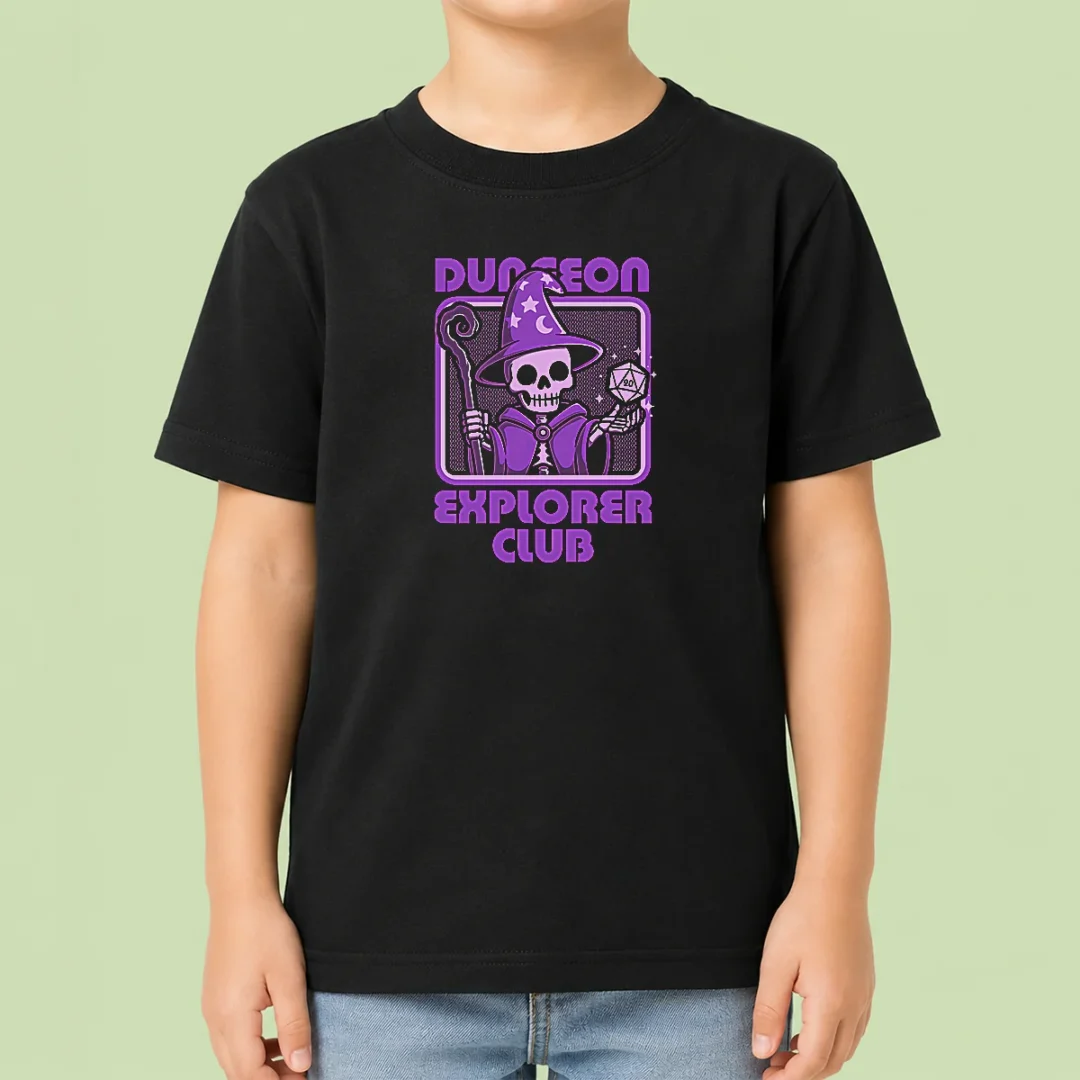 hot-good-rpg-mage-skull-kids-t-shirt Hot Good RPG Mage Skull Kids T-Shirt