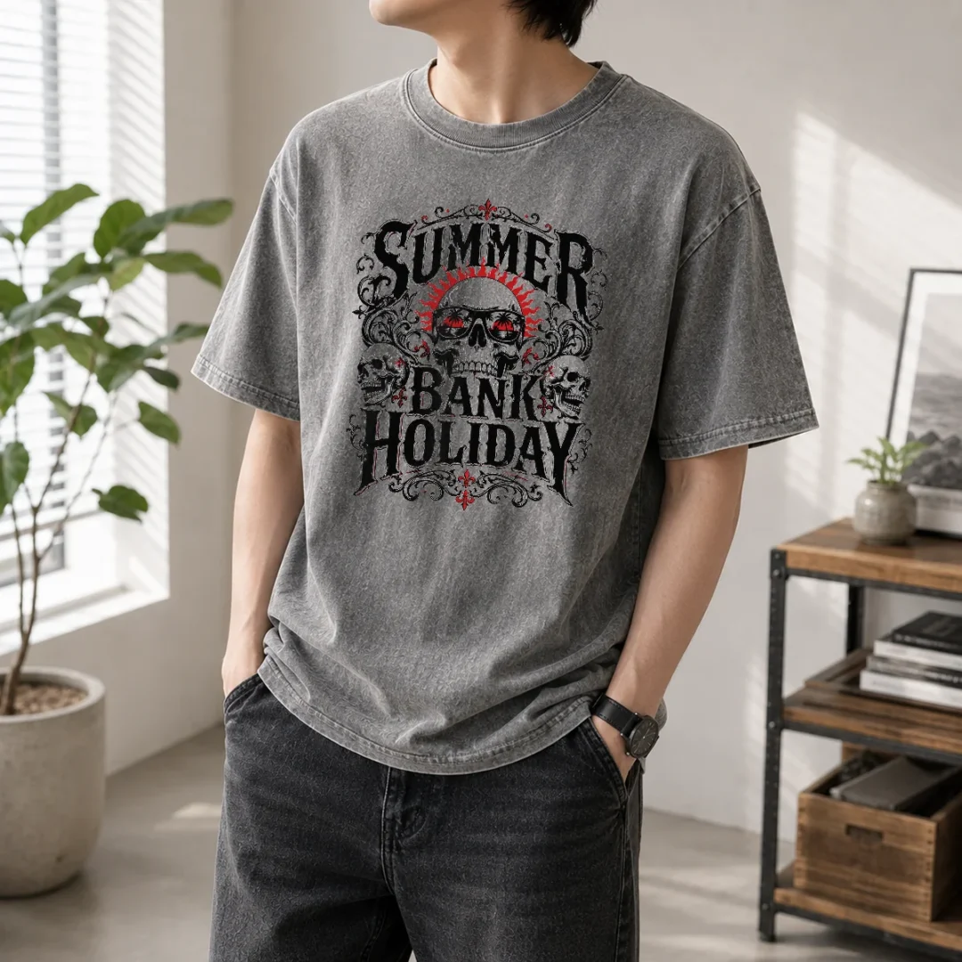 hot-gothic-skull-sunglasses-summer-bank-holiday-washed-t-shirt Hot Gothic Skull Sunglasses Summer Bank Holiday Washed T-Shirt
