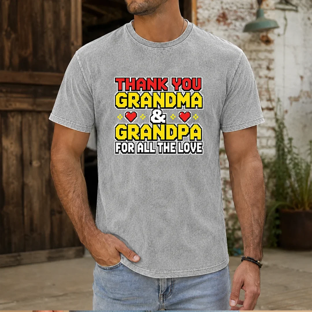 hot-grandparents-day-appreciation-gift-family-love-washed-t-shirt Hot Grandparents Day Appreciation Gift Family Love Washed T-Shirt