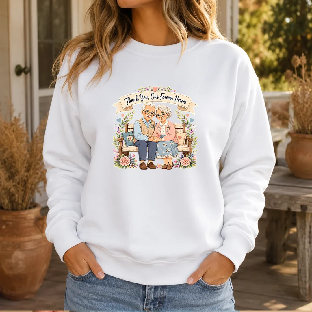hot-grandparents-day-forever-heroes-vector-sweater Hot Grandparents Day Forever Heroes Vector Sweater