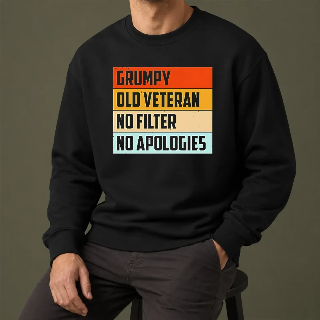 hot-grumpy-old-veteran-no-filter-no-apologies-retro-sweater Hot Grumpy Old Veteran No Filter No Apologies Retro Sweater