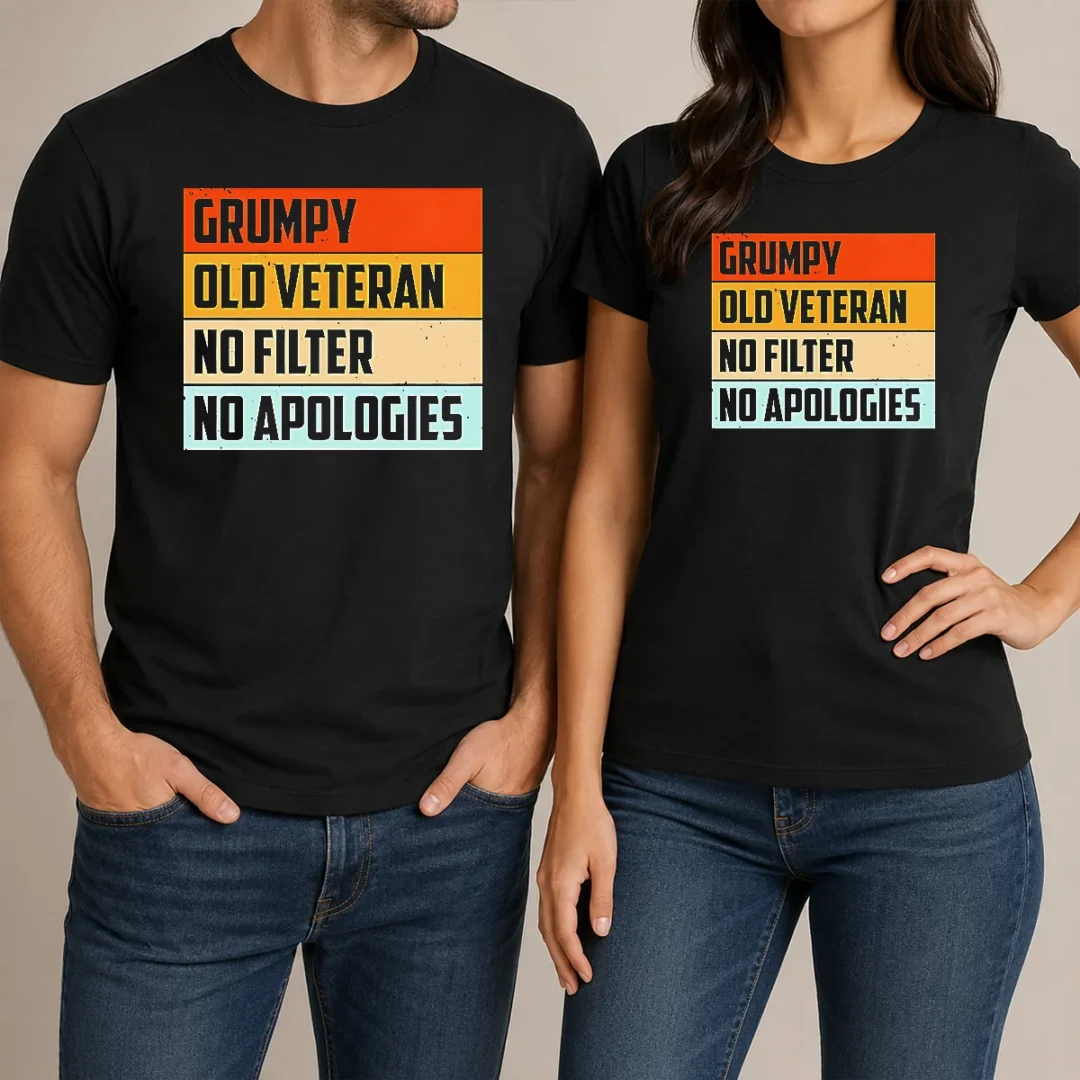 hot-grumpy-old-veteran-no-filter-no-apologies-retro-t-shirt Hot Grumpy Old Veteran No Filter No Apologies Retro