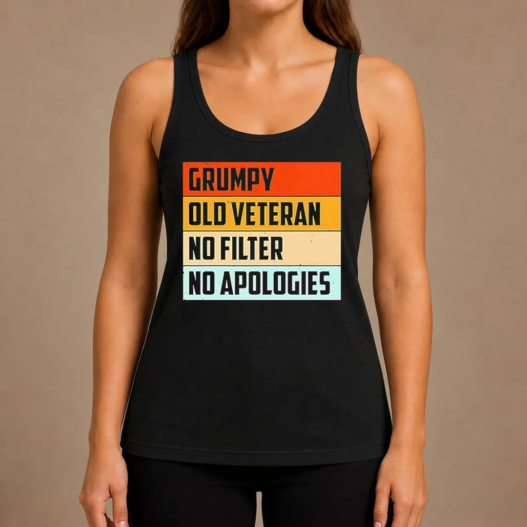 hot-grumpy-old-veteran-no-filter-no-apologies-retro-tank-top Hot Grumpy Old Veteran No Filter No Apologies Retro Tank Top