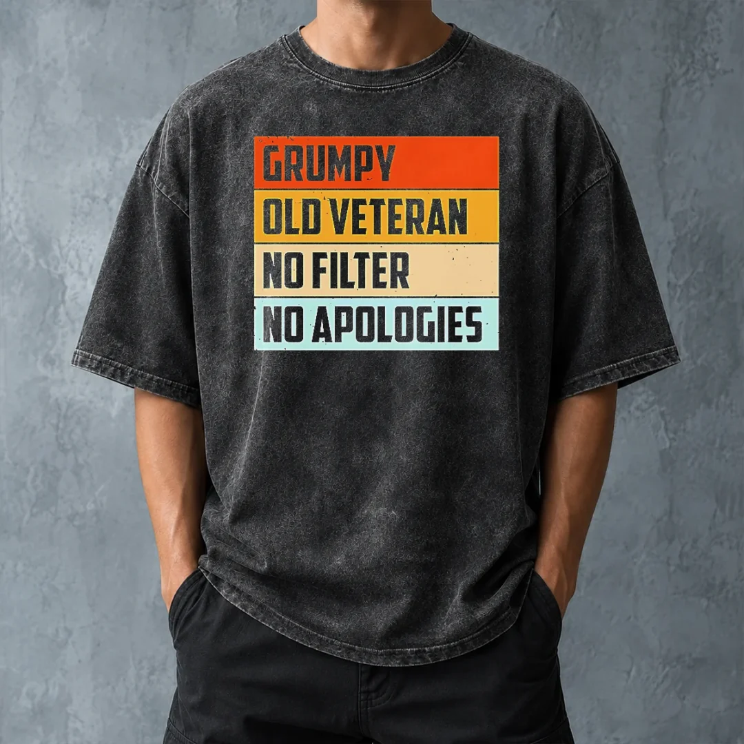 hot-grumpy-old-veteran-no-filter-no-apologies-retro-washed-t-shirt-washed-tshirt Hot Grumpy Old Veteran No Filter No Apologies Retro Washed T-Shirt