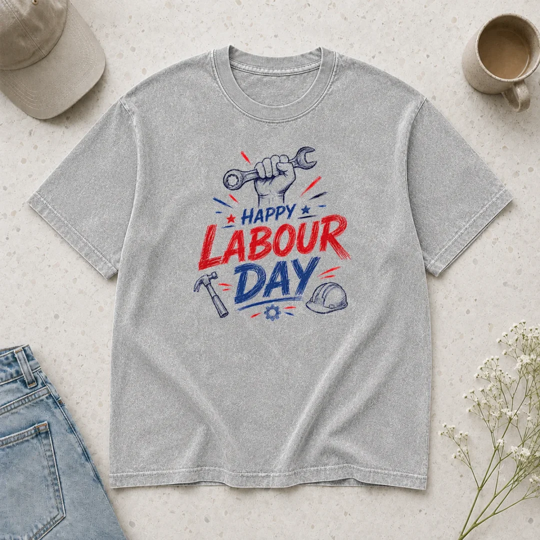 hot-happy-labour-day-sketch-hand-wrench-hammer-tools-washed-t-shirt Hot Happy Labour Day Sketch Hand Wrench Hammer Tools Washed T-Shirt
