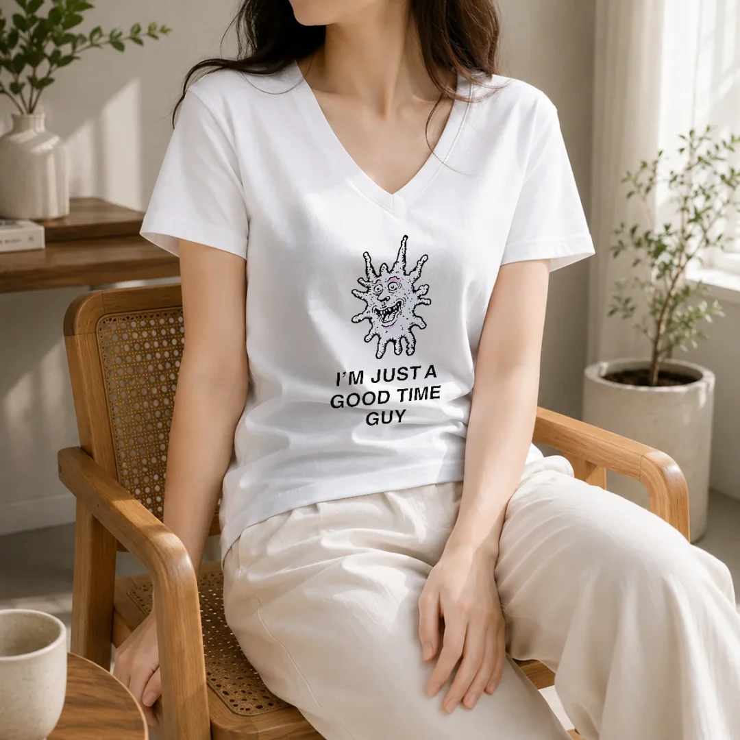 hot-i-m-just-a-good-time-guy-whimsical-creature-v-neck-shirt Hot I'M Just A Good Time Guy Whimsical Creature V-Neck Shirt