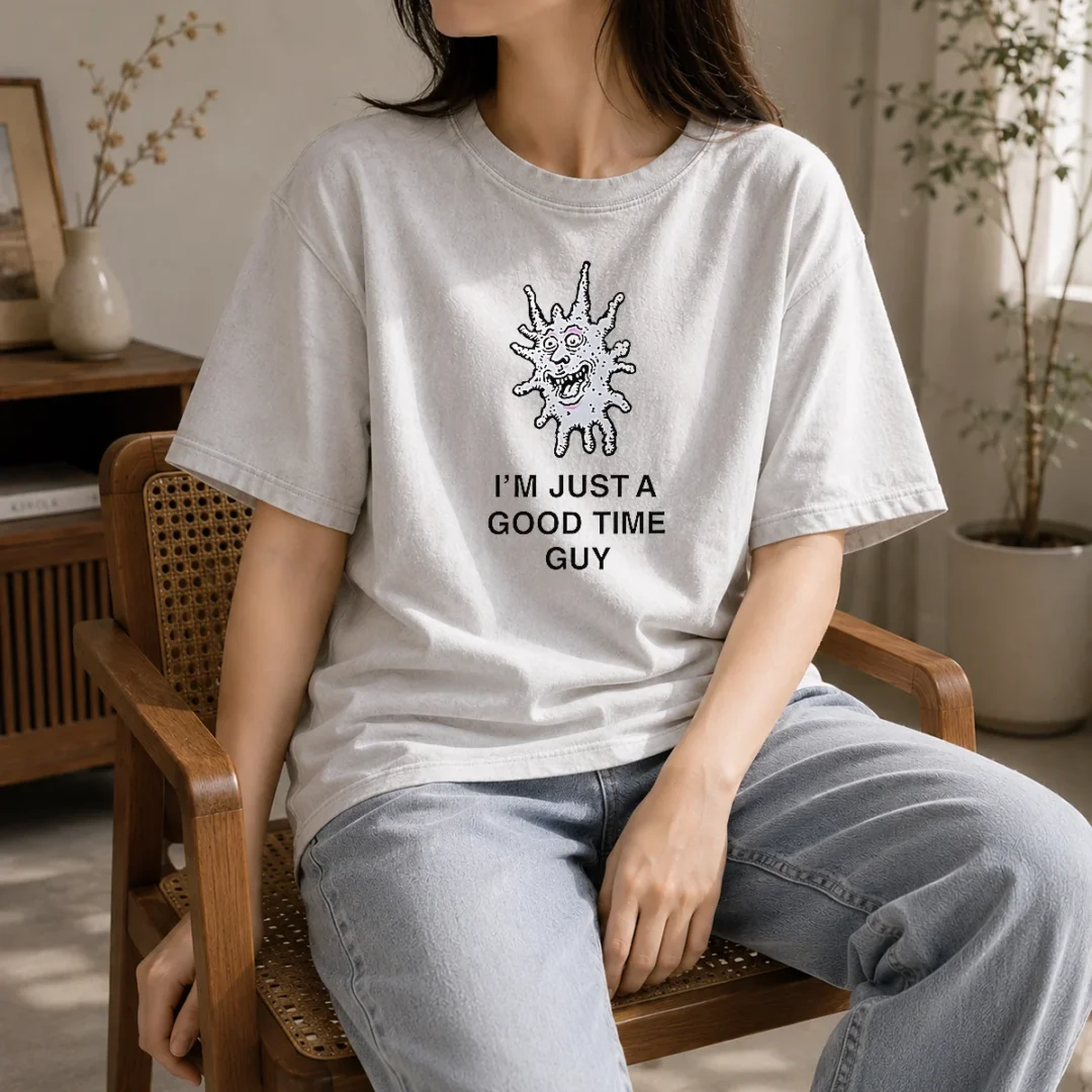 hot-i-m-just-a-good-time-guy-whimsical-creature-washed-t-shirt Hot I'M Just A Good Time Guy Whimsical Creature Washed T-Shirt