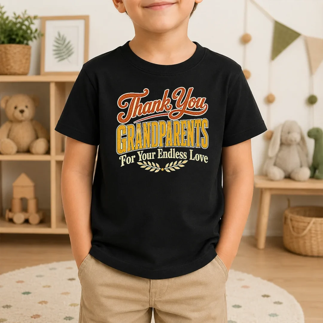 Hot Nice Grandparents Day Thank You Heartfelt Vector Kids T Shirt Hot Nice Grandparents Day Thank You Heartfelt Vector Kids T-Shirt