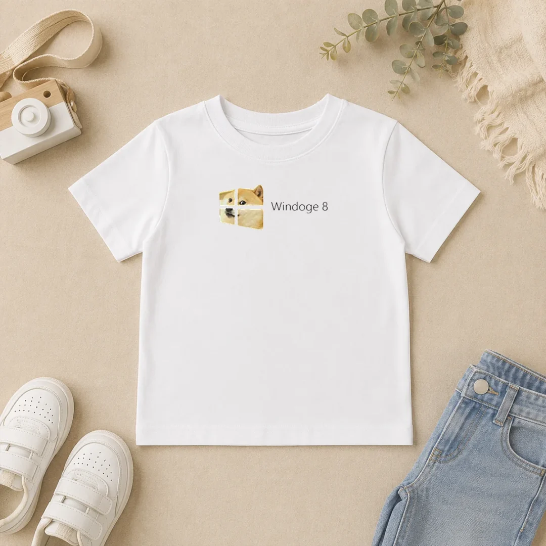 Hot Nice Windoge 8 Doge Windows Logo Kids T Shirt Hot Nice Windoge 8 Doge Windows Logo Kids T-Shirt