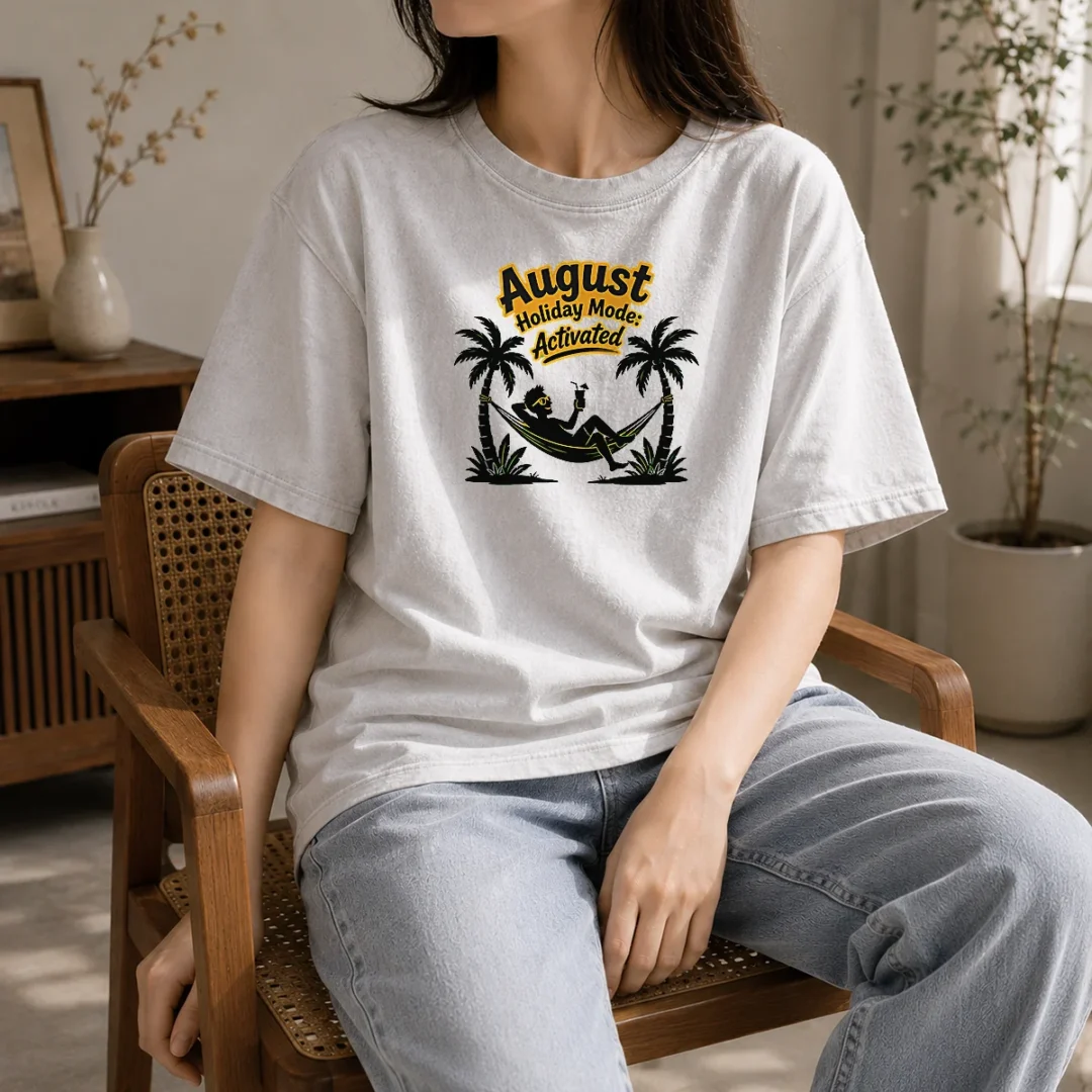 hot-official-august-holiday-silhouette-for-proud-summer-relaxers-washed-t-shirt Hot Official August Holiday Silhouette For Proud Summer Relaxers Washed T-Shirt