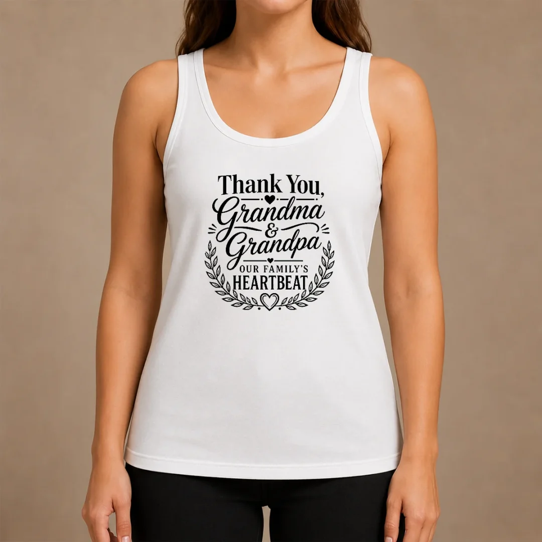 Hot Official Grandparents Day Thank You Line Art For Family Love Tank Top Hot Official Grandparents Day Thank You Line Art For Family Love Tank Top