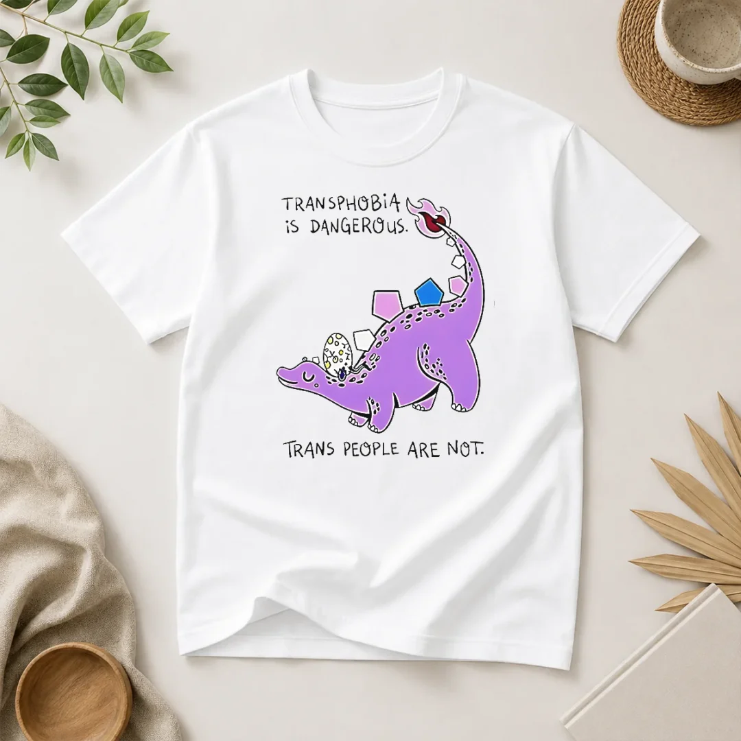 hot-official-transphobia-is-dangerous-trans-people-are-not-dinosaur-activism-equality-t-shirt Hot Official Transphobia Is Dangerous Trans People Are Not Dinosaur Activism Equality