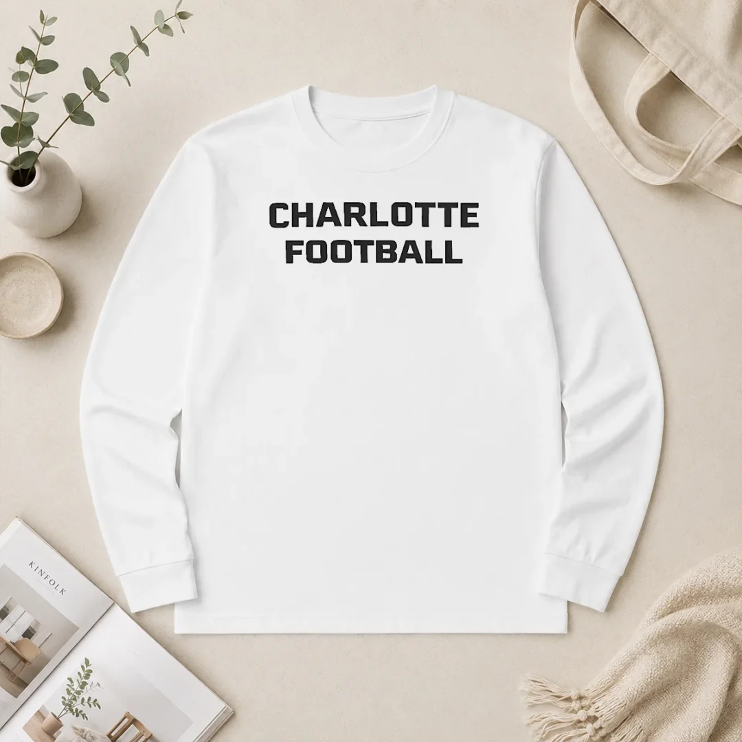 Hot Original Charlotte Football NCAA Long Sleeve Shirt Hot Original Charlotte Football NCAA Long Sleeve Shirt