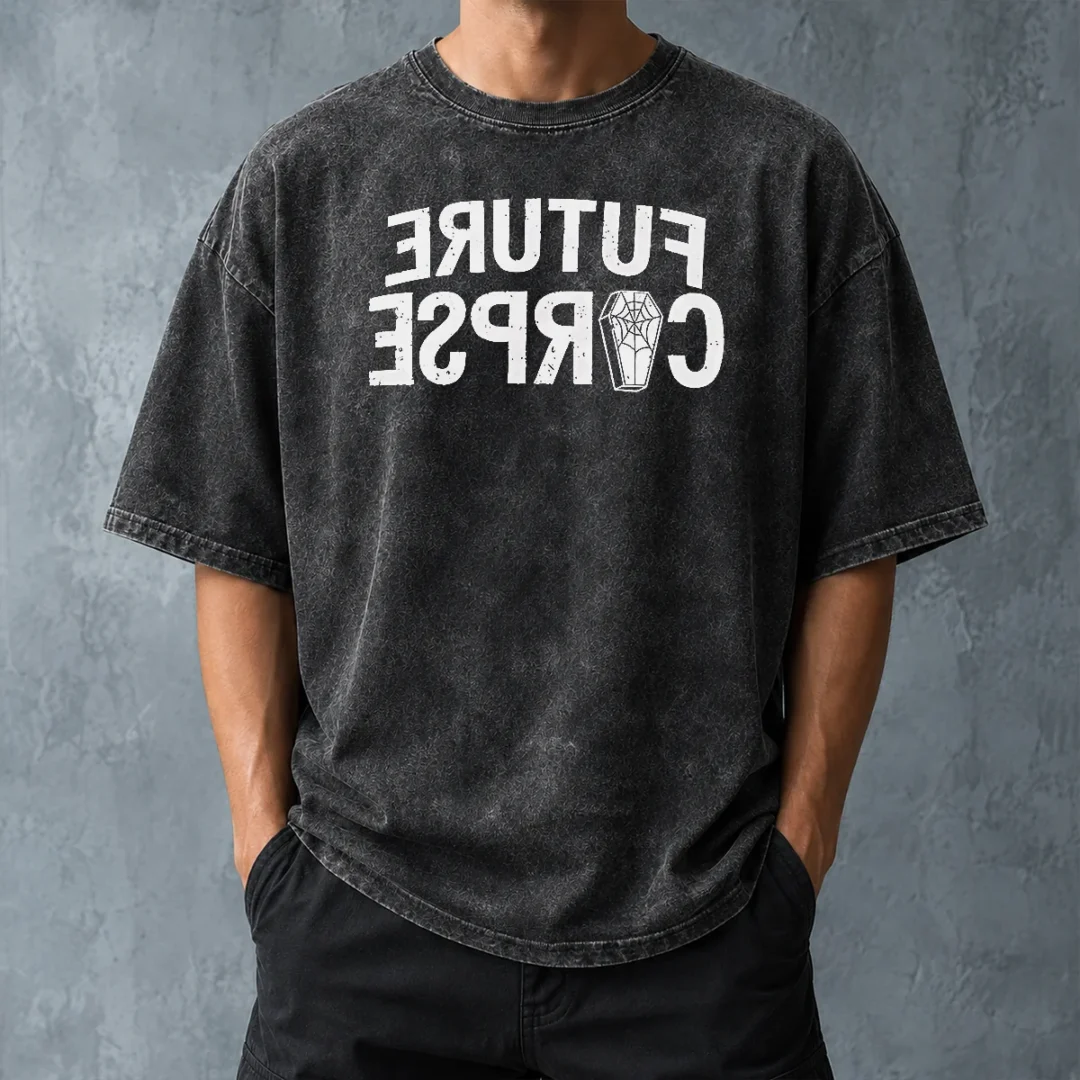 hot-original-distressed-future-corpse-with-coffin-washed-t-shirt-washed-tshirt Hot Original Distressed Future Corpse With Coffin Washed T-Shirt