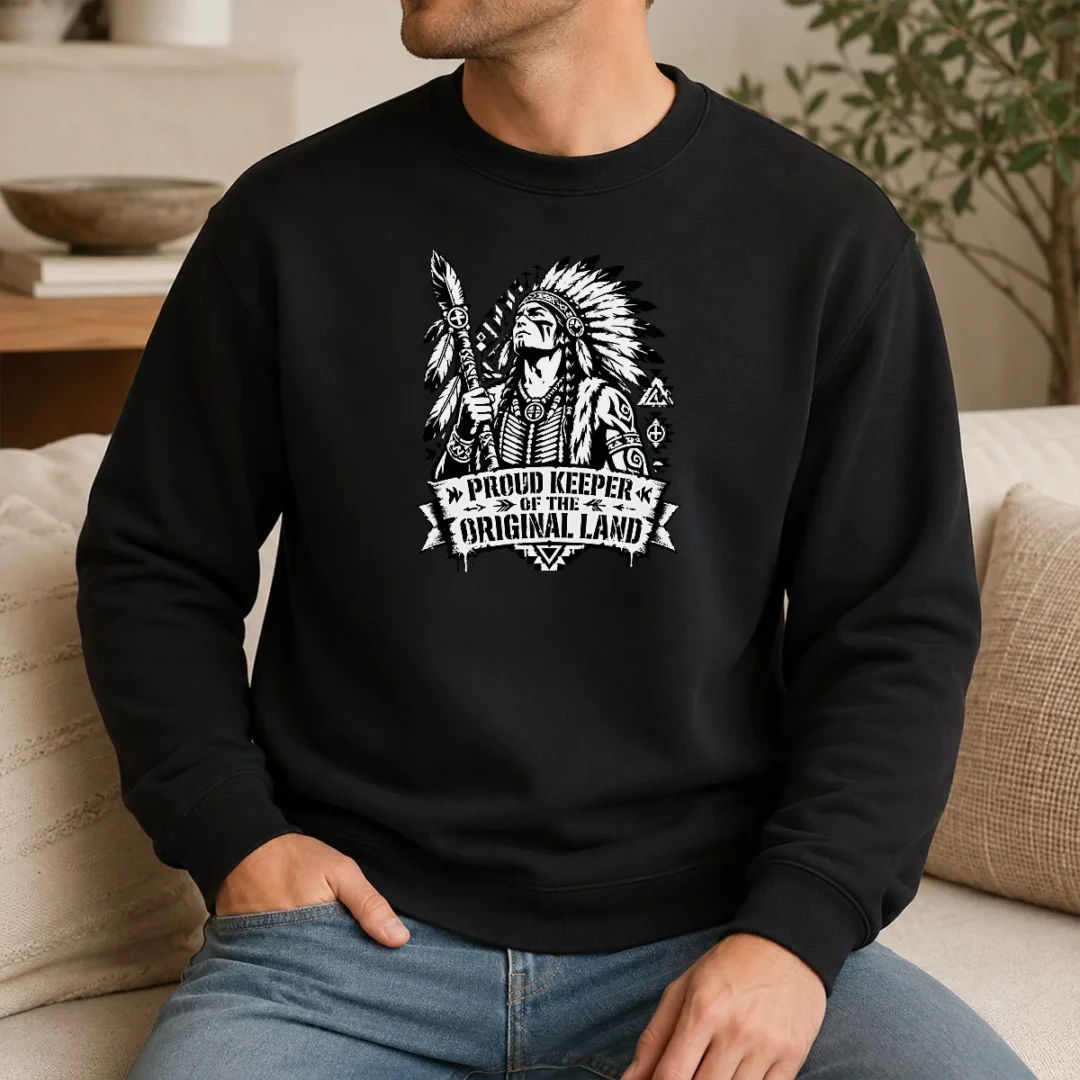 Hot Original Indigenous Peoples Day Proud Keeper Stencil Sweater Hot Original Indigenous Peoples Day Proud Keeper Stencil Sweater