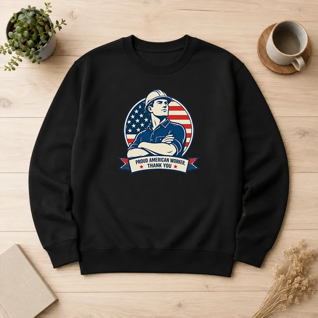 hot-original-labour-day-minimalist-proud-american-worker-sweater-1 Hot Original Labour Day Minimalist Proud American Worker Sweater