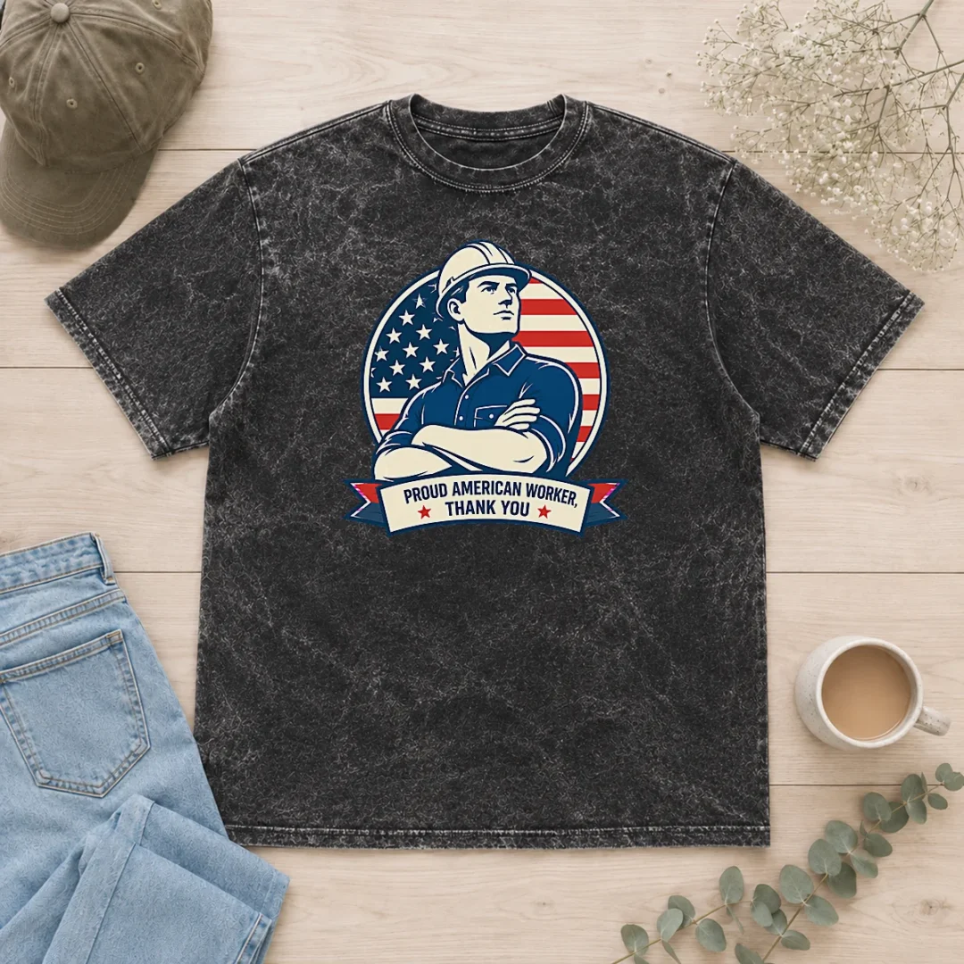 hot-original-labour-day-minimalist-proud-american-worker-washed-t-shirt-1 Hot Original Labour Day Minimalist Proud American Worker Washed T-Shirt