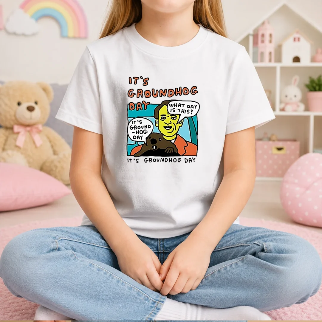 hot-phil-connors-groundhog-day-it-is-groundhog-day-what-day-is-this-kids-t-shirt Hot Phil Connors Groundhog Day It Is Groundhog Day What Day Is This Kids T-Shirt