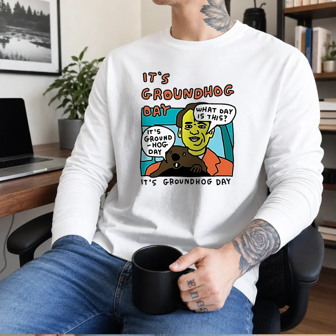 hot-phil-connors-groundhog-day-it-is-groundhog-day-what-day-is-this-long-sleeve-shirt Hot Phil Connors Groundhog Day It Is Groundhog Day What Day Is This Long Sleeve Shirt