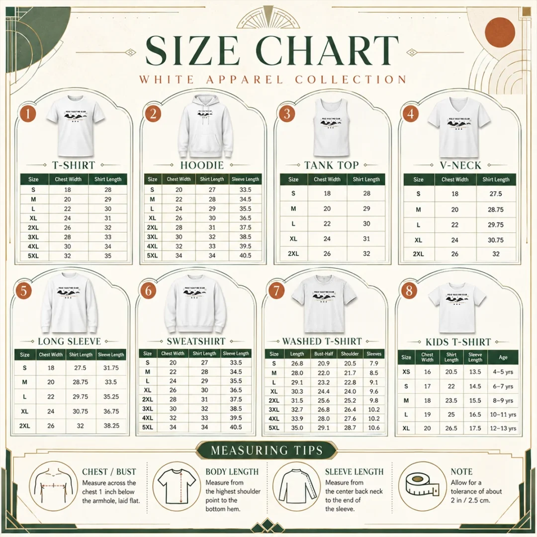 hot-poler-vaulting-club-perfection-nevada-geek-size-chart Size chart for Hot Poler Vaulting Club Perfection Nevada Geek with measurements in inches and cm